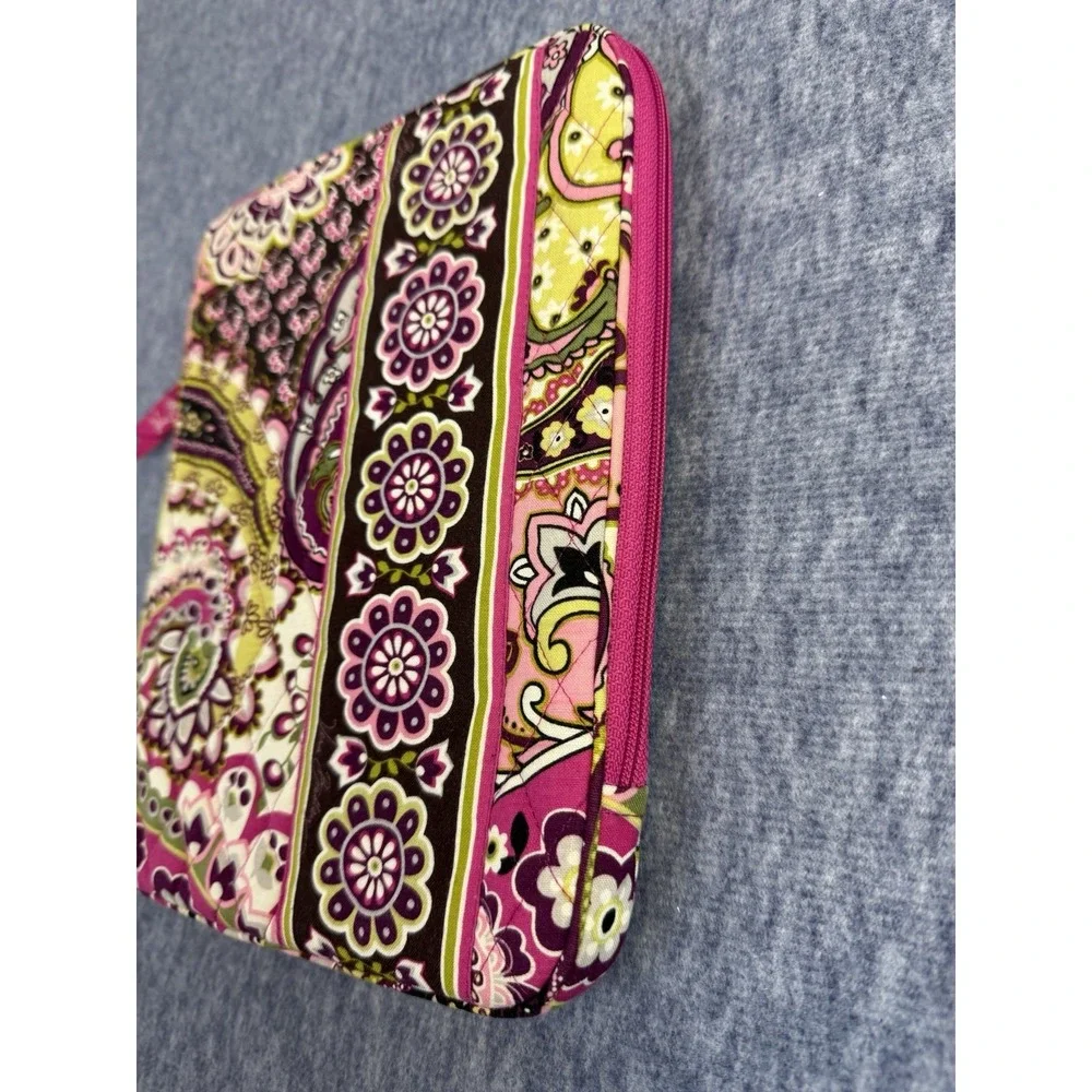 Vera Bradley Small Tablet Sleeve Zipper Case Cover Very‎ Berry Paisley Purple
